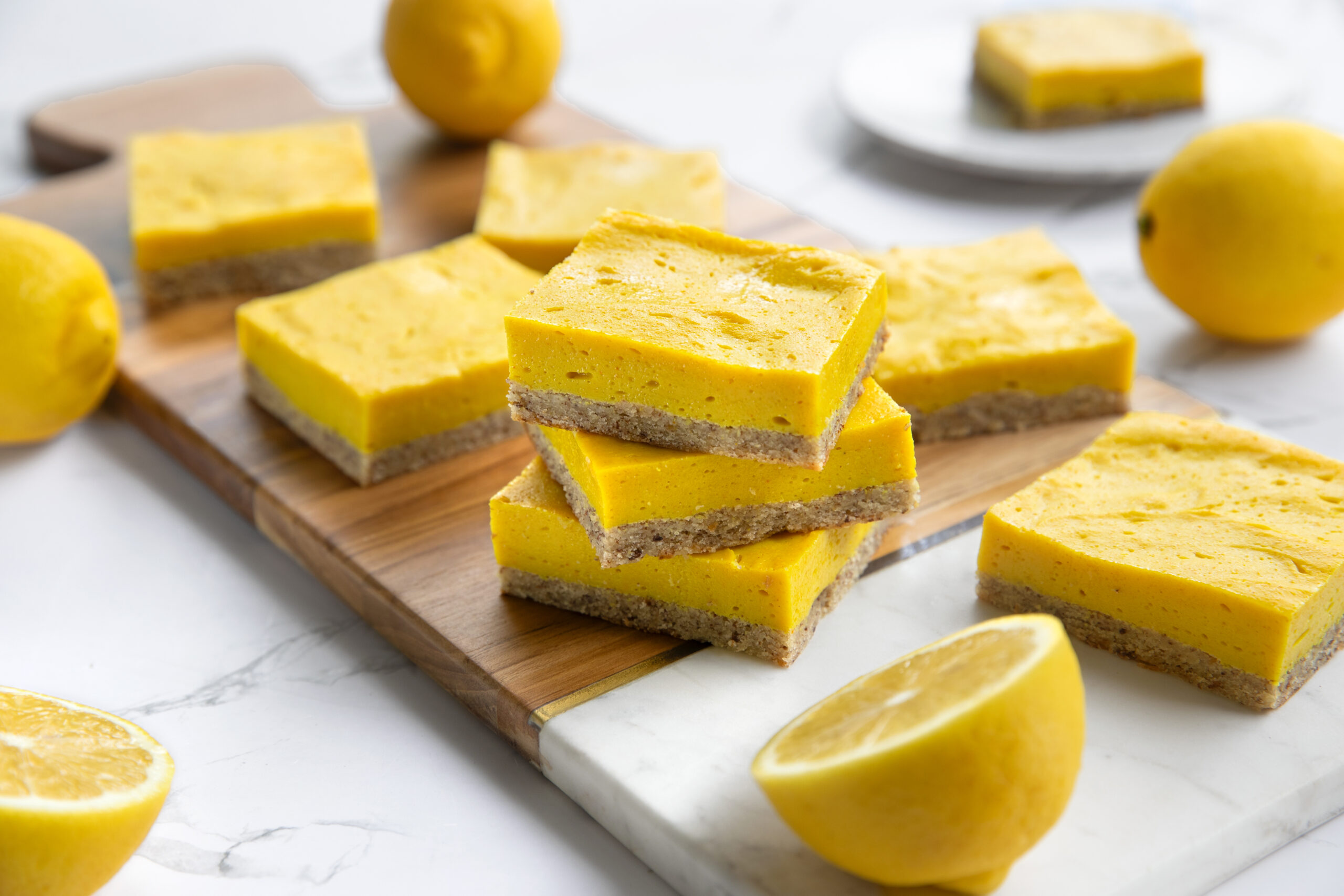 Lemon Base Healthy Vegan Lemon Bliss Bars - Simply Plant Based Kitchen